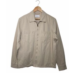 JB WORKSHOP Zip Front Khaki Jacket NWOT M